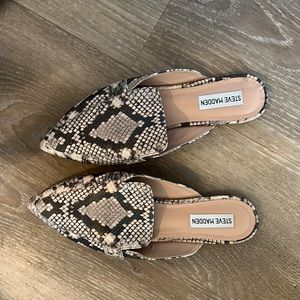 Steve Madden snake skin loafer